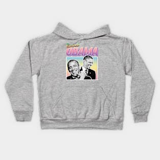 President Barack Obama Graphic Design 90s Style Hipster Statement Tee Kids Hoodie